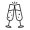 icon of two glasses cheering